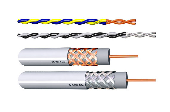 مخابراتی ، کواکسیال و کابل دوربین